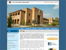 Tablet Screenshot of gpgcs.edu.pk